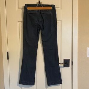 Banana Republic Dark Wash Straight-Leg Chino Trousers